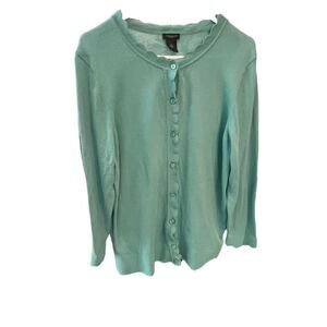 Ann Taylor Factory Scalloped Cardigan Size XL
